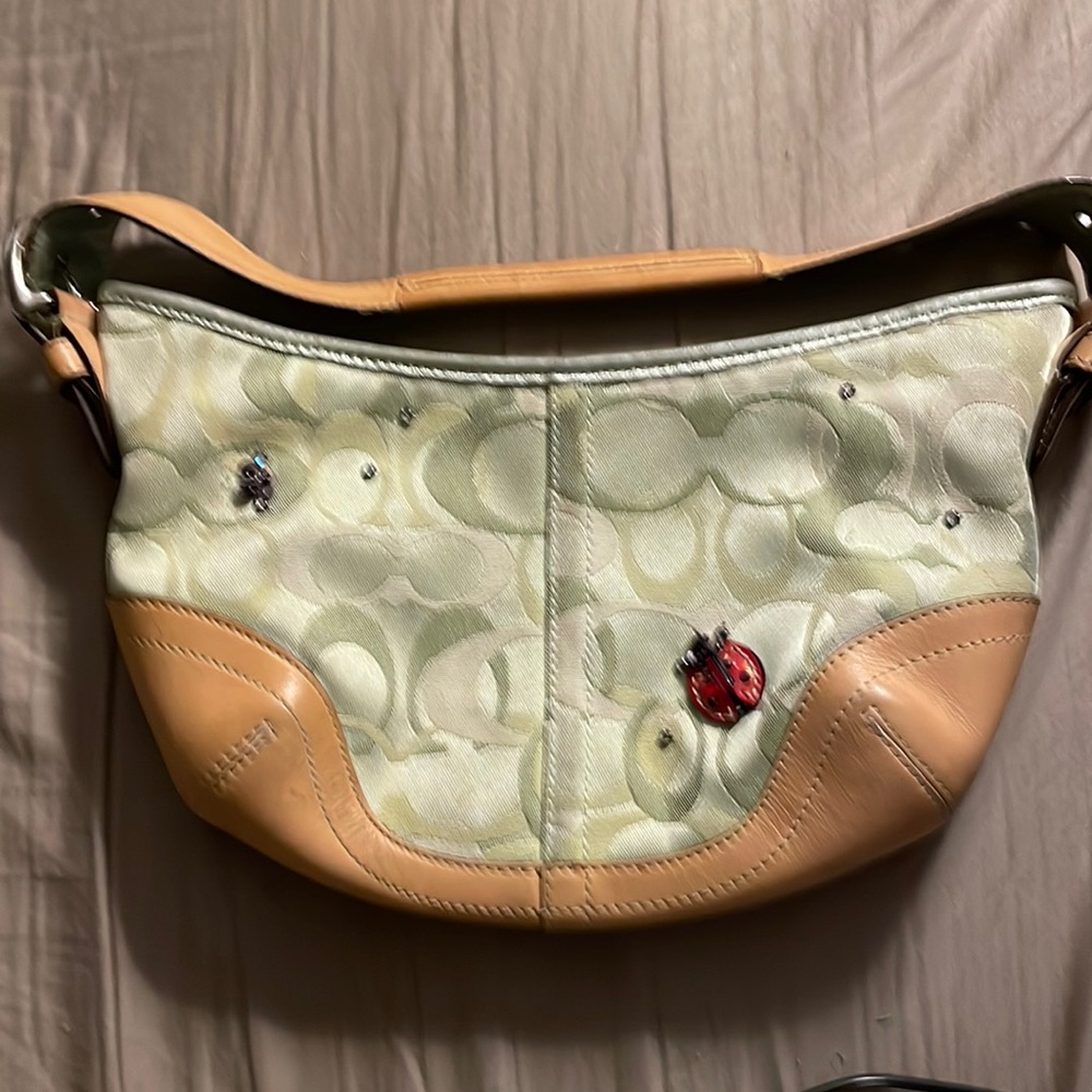 Vintage Ladybug Coach hobo purse